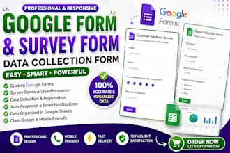 create professional google forms and survey forms
