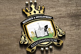 give professional logo about family crest, heraldic, coat of arms, crown