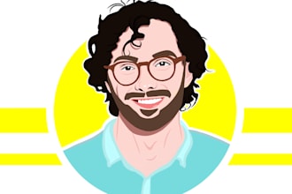 create a cartoon avatar portrait for a profile image