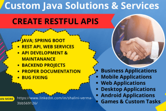 develop restful API in java spring boot