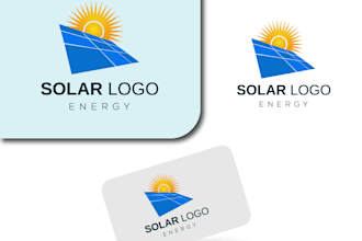 make best quality logo about electrical solar panel, energy, eco and power
