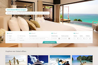 build online hotel booking business word press website