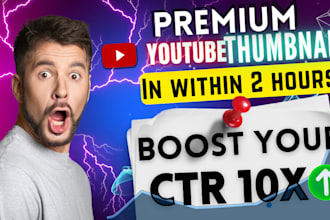 make view boosting youtube thambnail in 5 hrs and high ctr