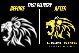 vector tracing, recreate logo, illustrate  your image very fast