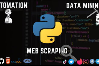 web scraping, automation, debugging,data entry and scripts in python