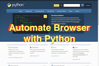 do web, browser, and bot automation scripting with python