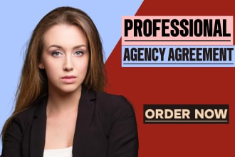 draft client service agreement for your agency or business