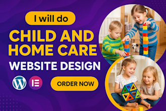 create kindergarten, preschool, childcare, daycare website