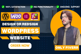 create responsive wordpress website design and web development