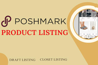 create poshmark listings, poshmark draft listings, closet listings, crosslisting