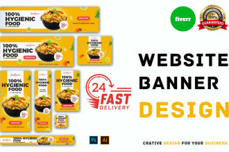 do website banner, web ads, display or header design