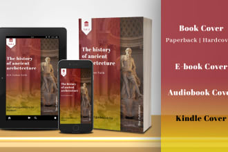 design amazon book cover, ebook, kdp, acx,   paperback cover