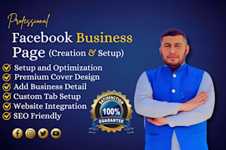 setup and manage facebook business page and fb page manager
