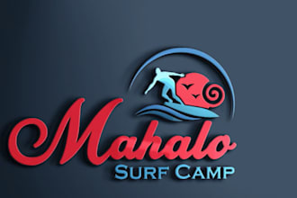 do very imaginative, one of a surf logo designs and whole branding kits