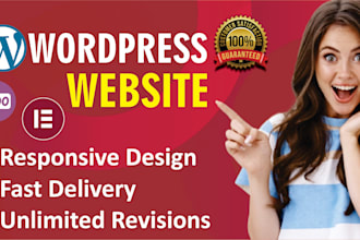 create professional wordpress websites, business website,blog niche
