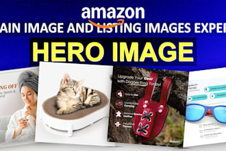 design amazon main image, listing images, and product photo editing