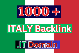 build 1000 italy IT backlinks
