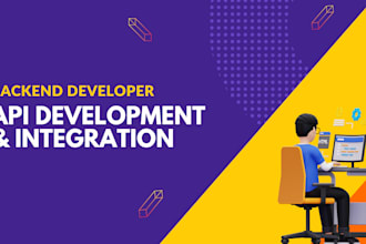 be your node js developer for backend, rest API development, and api integration