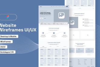 design wireframes for your website in figma