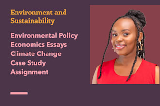 research environment science assigned, health science, sustainability case study