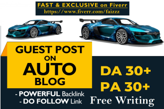 write and publish auto guest post automotive guest posts and backlinks