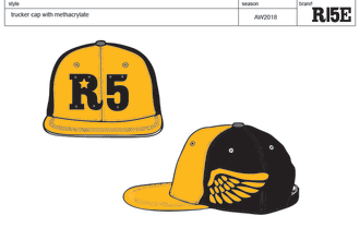 design cap with creative ideas and theck pack for production