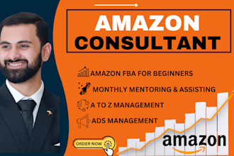 be your amazon fba consultant, coach and amazon account manager to start selling