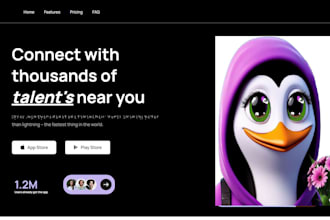 build meme coin website, meme landing page and token website