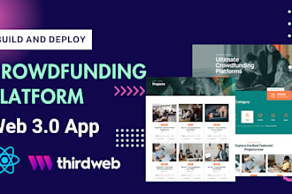 build deploy a web3 blockchain crowdfunding platform