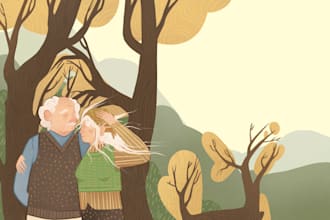 create book illustrations for you