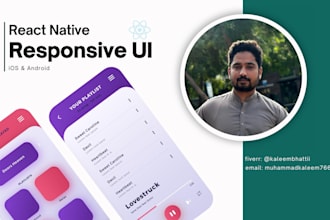 develop cross platform ios  android apps with react native
