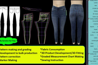 create and grade custom sewing patterns for all clothing types