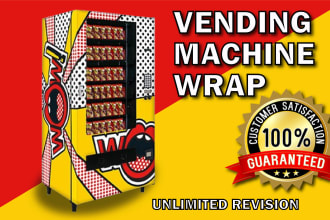 design an awesome, creative, VIP vending machine wrap and atm machine wrap