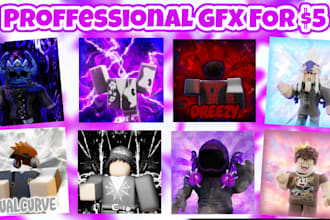 design a roblox gfx pfp for you from your roblox avatar