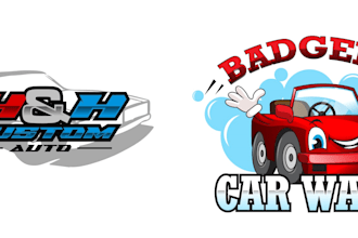 design premium vintage car wash logo