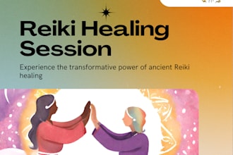 provide energetic reiki healing sessions in person or remote