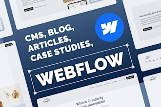 design and develop a cms system in webflow for your brand