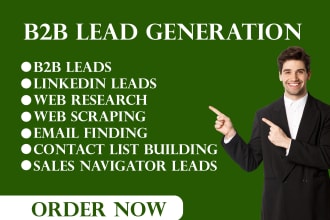do targeted b2b lead generation, linkedin leads, prospect list building