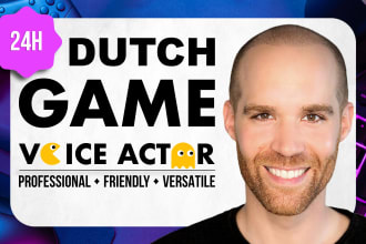 be your professional dutch voice actor for games
