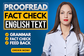 proofread and fact check any english text