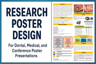 make medical and dental research posters, scientific poster