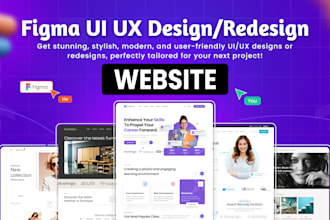 create modern website ui design or redesign in figma for your business