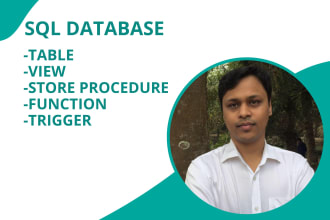create sql table, query, stored procedure and function