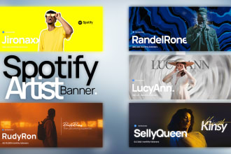 design spotify soundtrap header or banner as you need