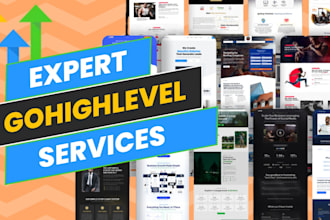 build ghl sales funnel ,ghl landing page, ghl website expert