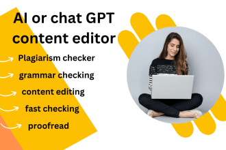 edit rewrite proofread your ai or chat gpt content to human