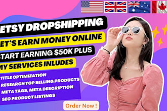 do etsy drop shipping and upload top selling products on etsy