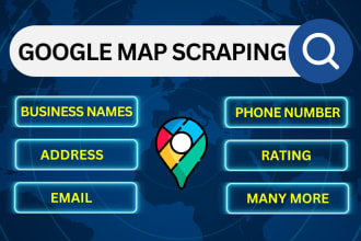 do google maps data scraping, web scraping, data mining, b2b lead generation