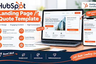 design a hubspot landing page