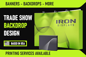 design a trade show backdrop that attracts more customers